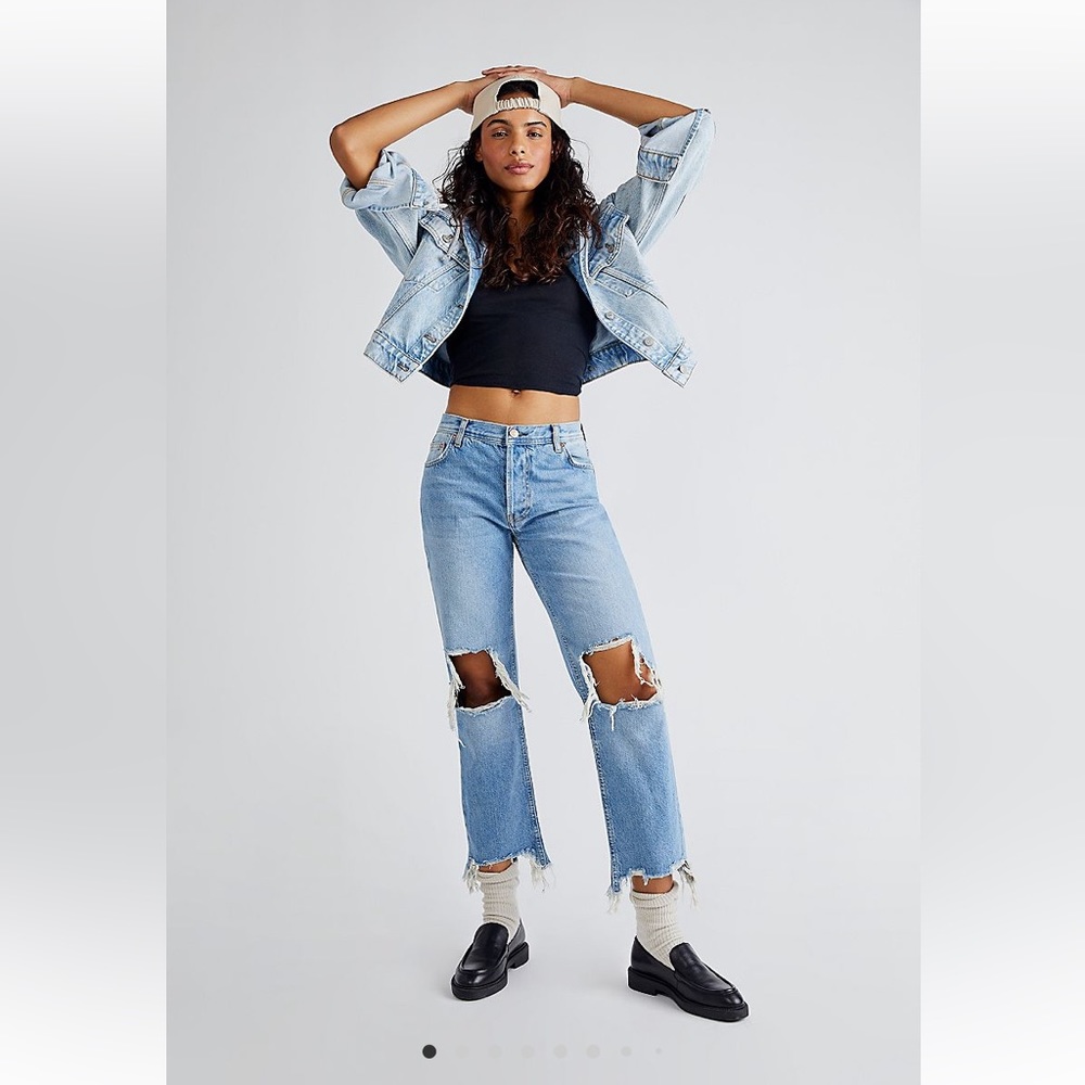 FREE PEOPLE Maggie Mid- Rise Jeans